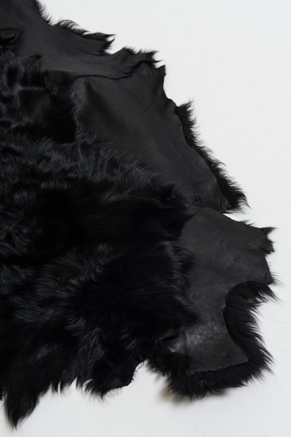 Rundholz Chekiang Lamb Fur Scarf in Black