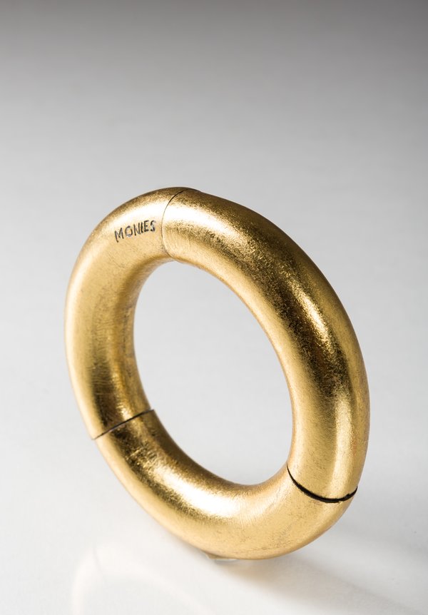 Monies Large Round Bracelet in Gold