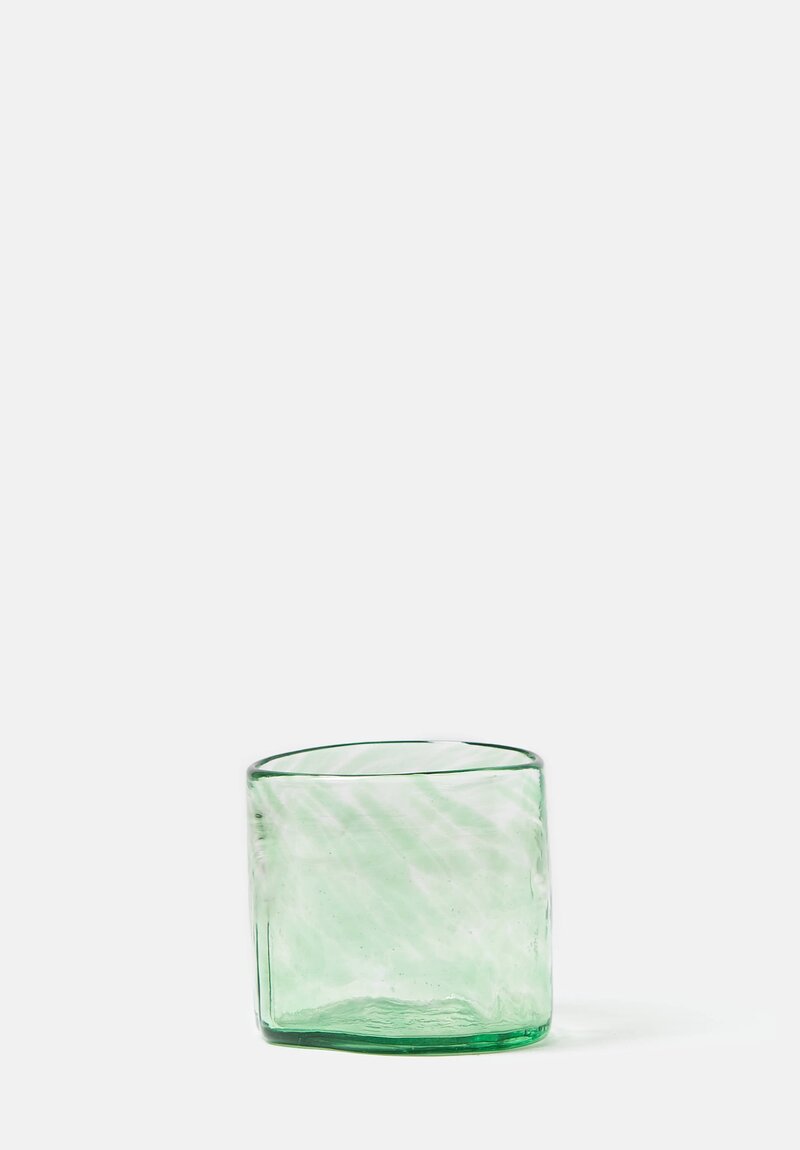 Studio Xaquixe Small Handblown Glasses in Bristol Green	
