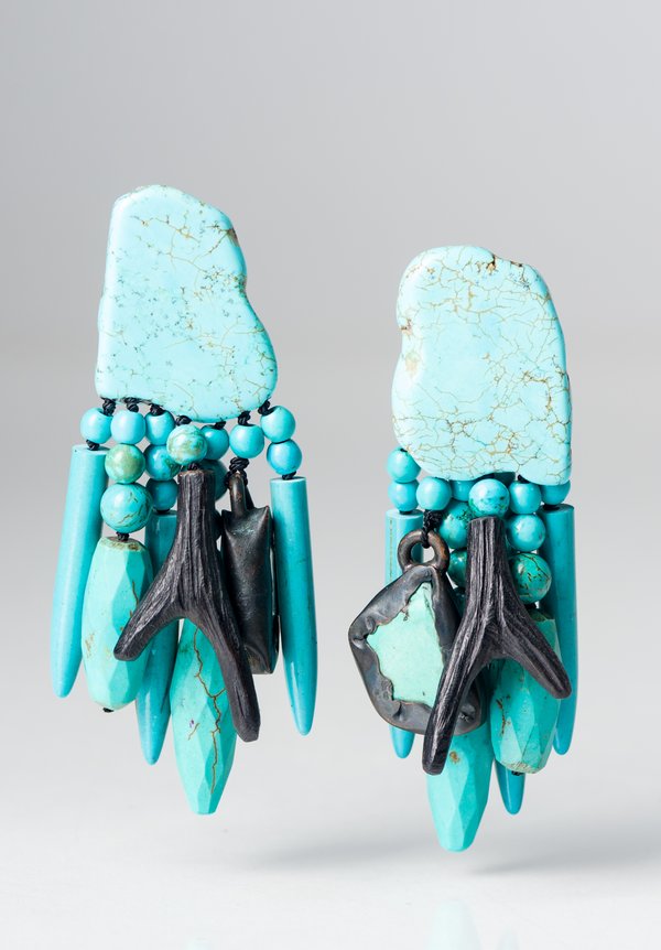 Monies UNIQUE Turquoise Dangle Earrings	
