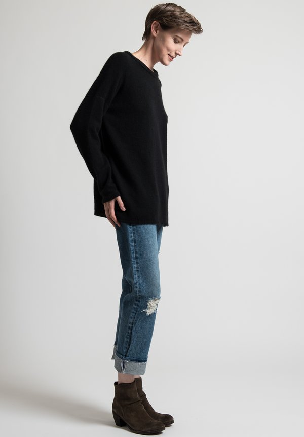 Kaval Pullover Sweater in Black | Santa Fe Dry Goods . Workshop . Wild Life