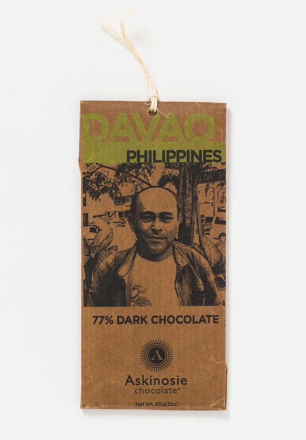 Askinosie Chocolate 77% Dark Chocolate Bar Davao, Philippines