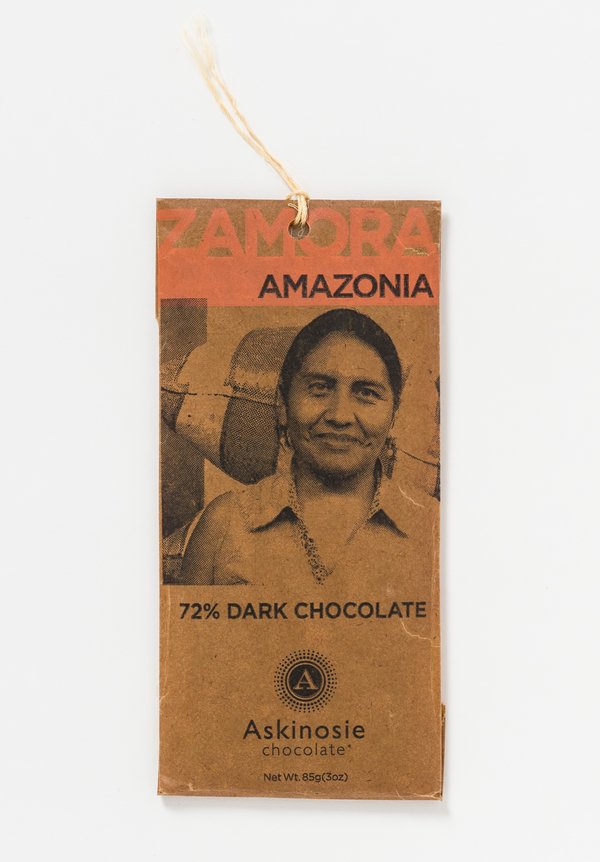 Askinosie Chocolate 72% Dark Chocolate Bar Zamora, Amazonia