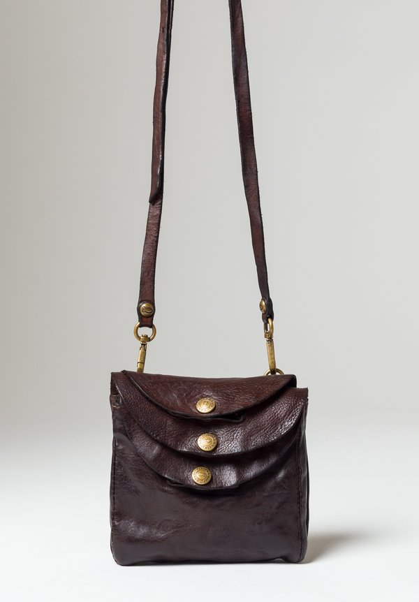 Campomaggi Small Three Pocket Shoulder Bag in Brown