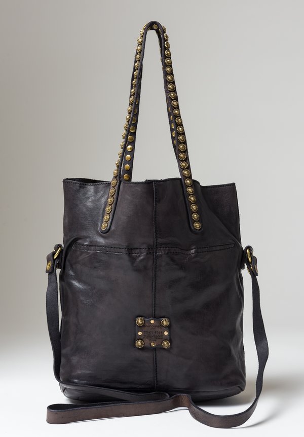 Campomaggi Onice Studded Tote Bag in Grey	