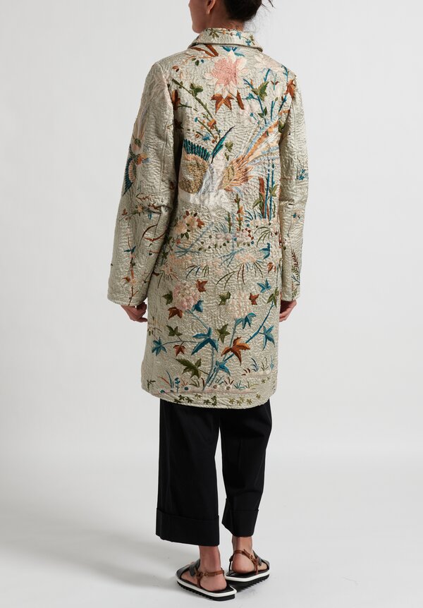 By Walid Chinese Panel Clara Coat in Sage	