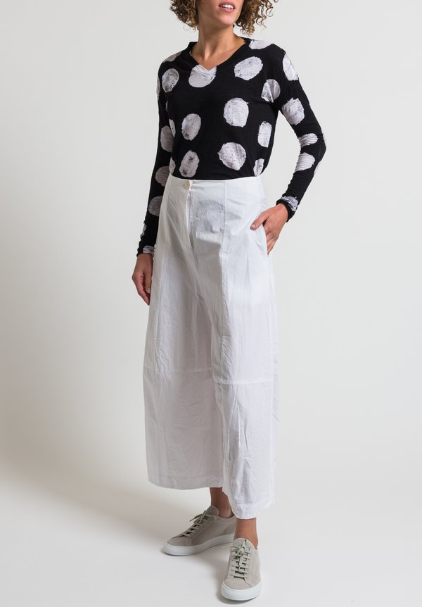 Gilda Midani Cotton Egg Pants in White	
