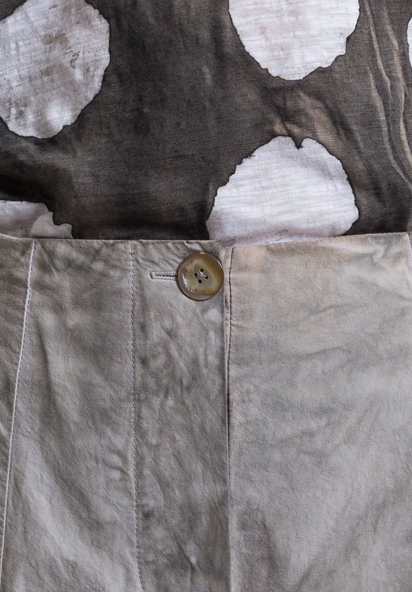 Gilda Midani Cotton Egg Pants in Cement	