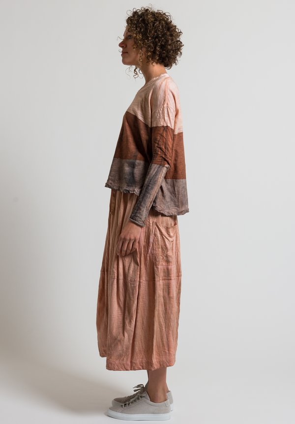 Gilda Midani Solid Dyed Skirt in Clay	