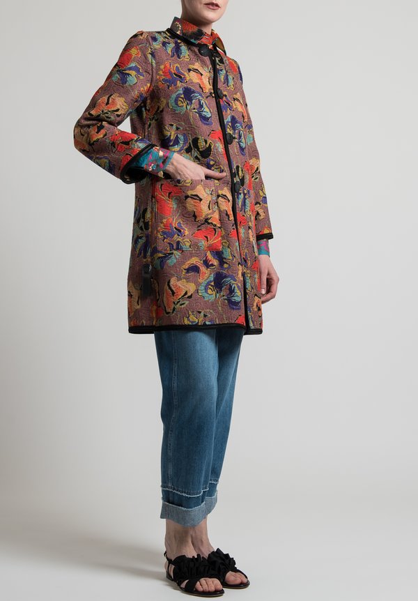 Etro Reversible Jacquard Jacket in Multicolor	