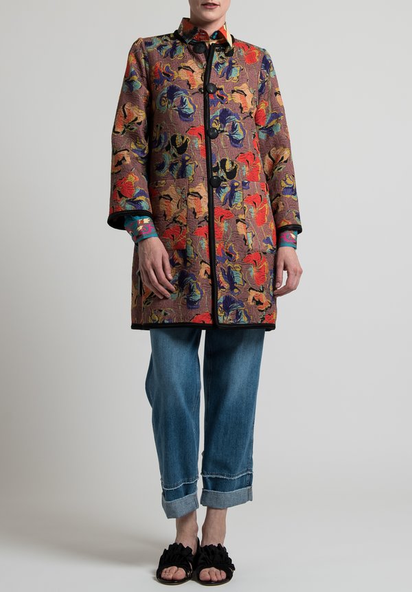 Etro Reversible Jacquard Jacket in Multicolor	