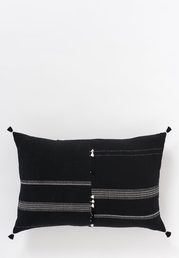 Handmade Organic Cotton Lumbar Pillow in Jat 01