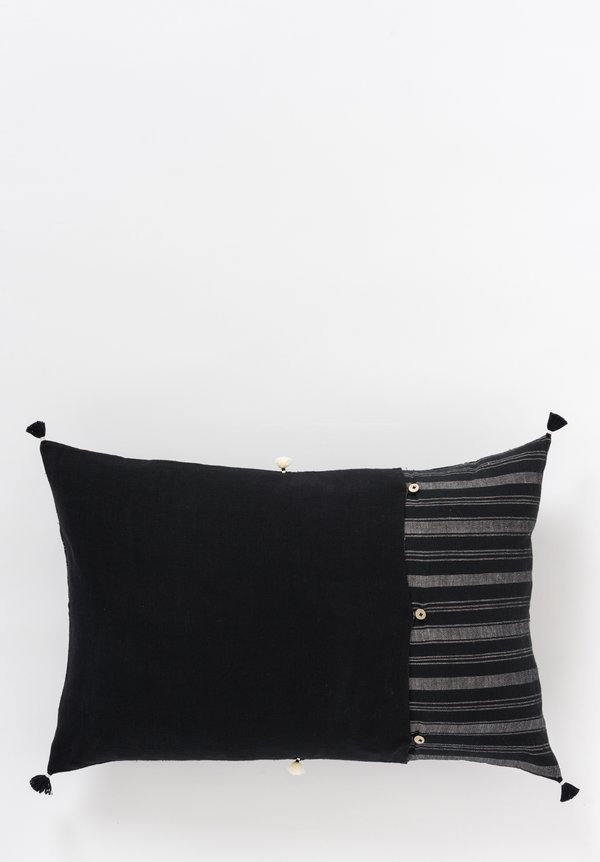 Handmade Organic Cotton Lumbar Pillow in Jat 04