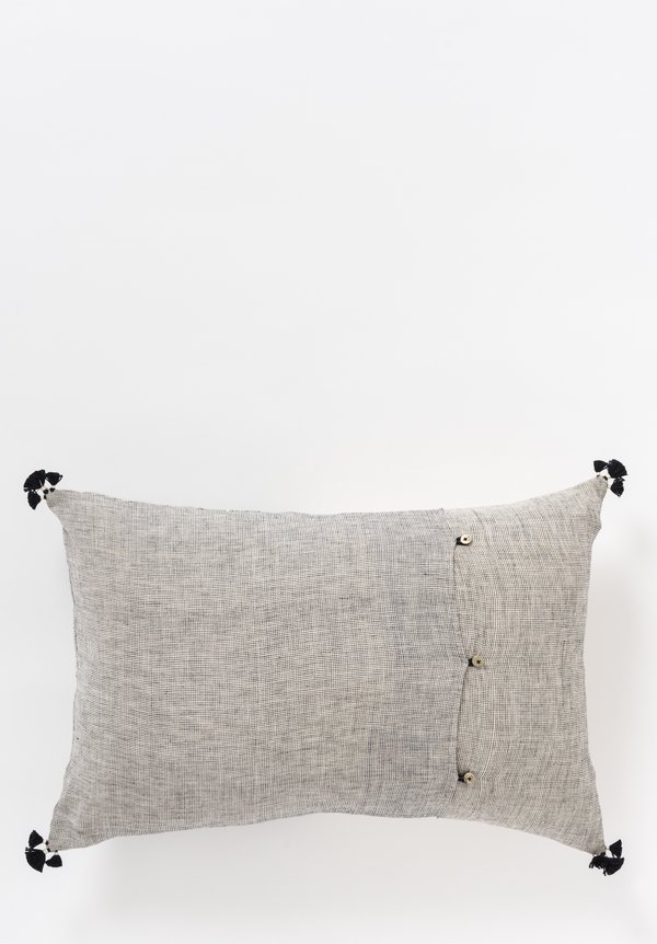 Handmade Organic Cotton Lumbar Pillow in Jat 13