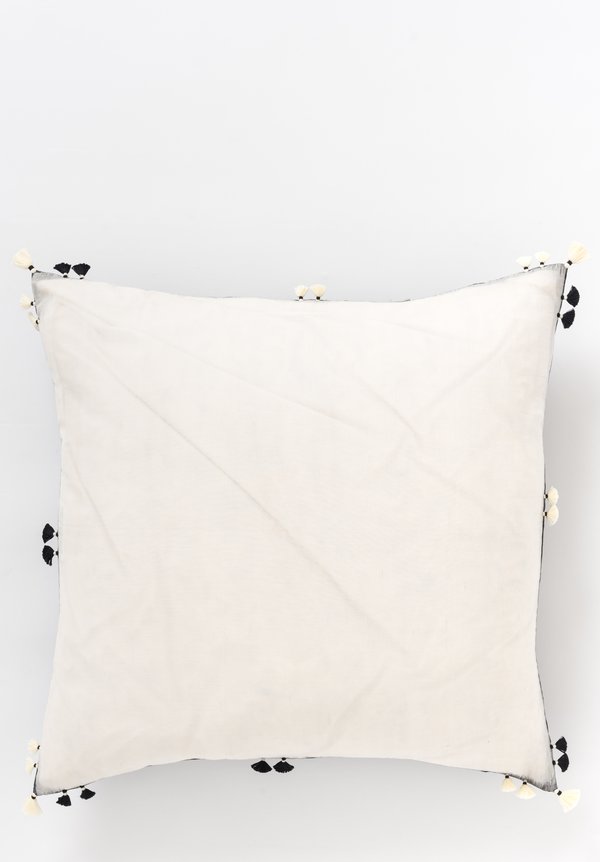 Handwoven Cotton Square Pillow in Rebari 43A