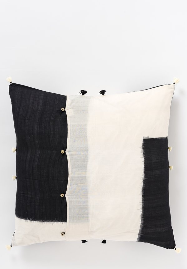 Handwoven Cotton Square Pillow in Rebari 44A