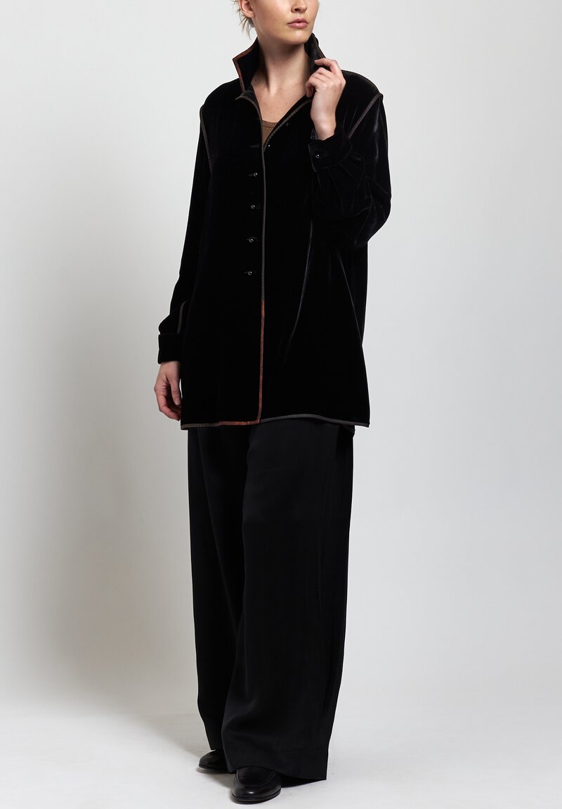 Sophie Hong Velvet Jacket in Black