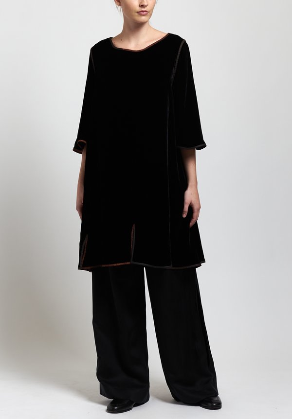 Sophie Hong Velvet Dress in Black