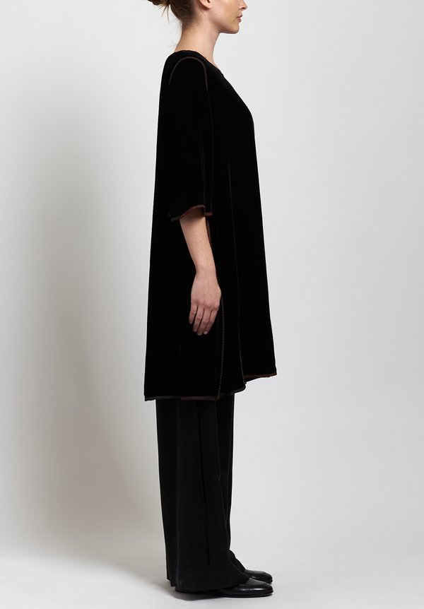 Sophie Hong Velvet Dress in Black