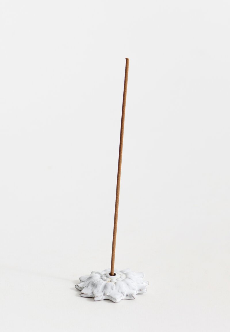 Astier de Villatte Emilie Ceramic Incense Holder in White	