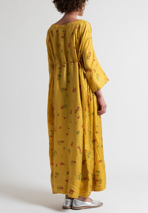 Péro Long Oversized Dress in Yellow	