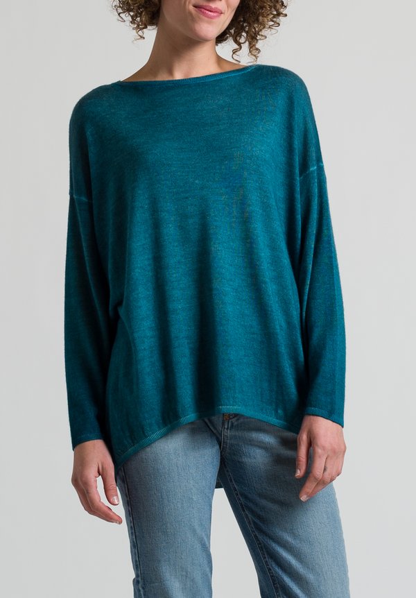 Avant Toi Oversized Sweater in Light Turchese