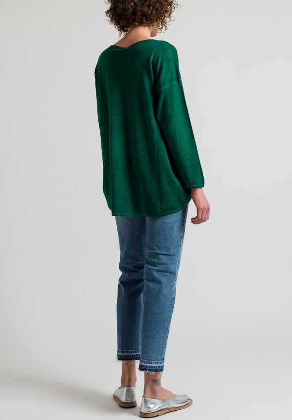 Avant Toi Oversized Sweater in Light Smeraldo