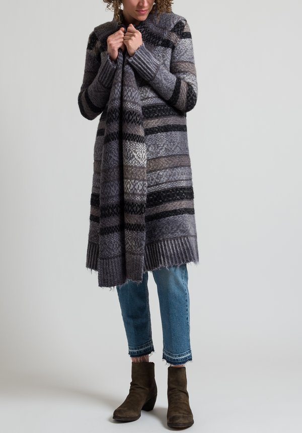 Dune Wool/Alpaca Duster in Gray	