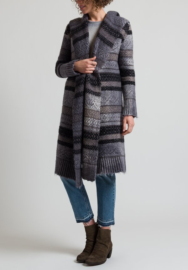 Dune Wool/Alpaca Duster in Gray	