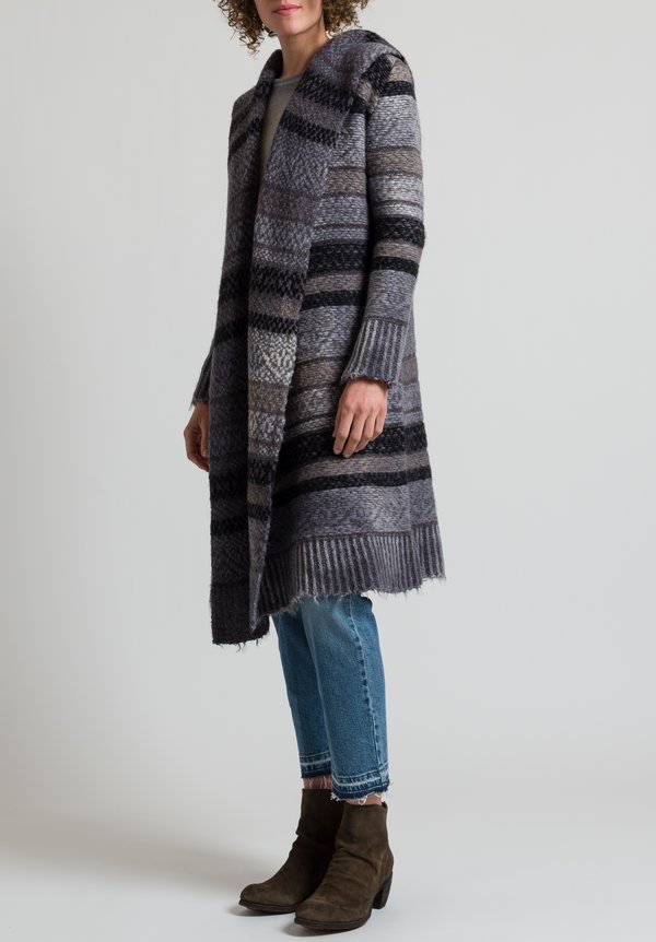 Dune Wool/Alpaca Duster in Gray	