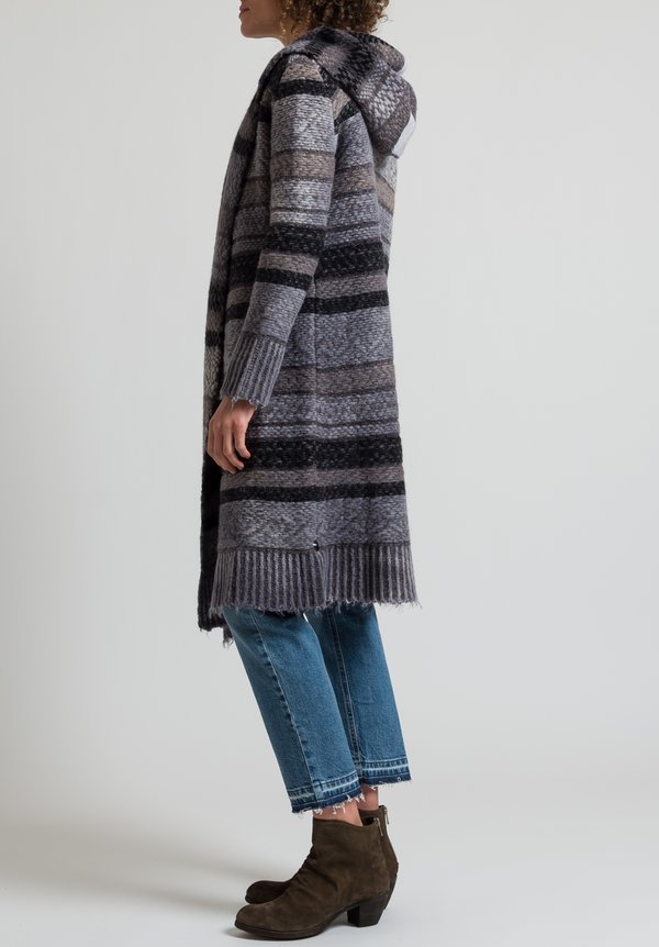 Dune Wool/Alpaca Duster in Gray	