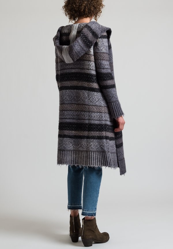 Dune Wool/Alpaca Duster in Gray	