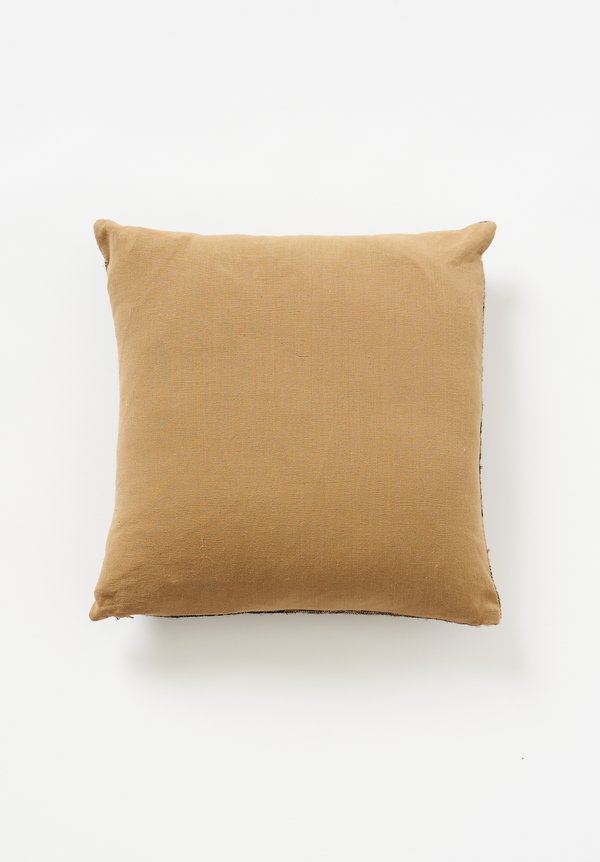 Neeru Kumar Wool / Silk Square Pillow in Black / Sand	