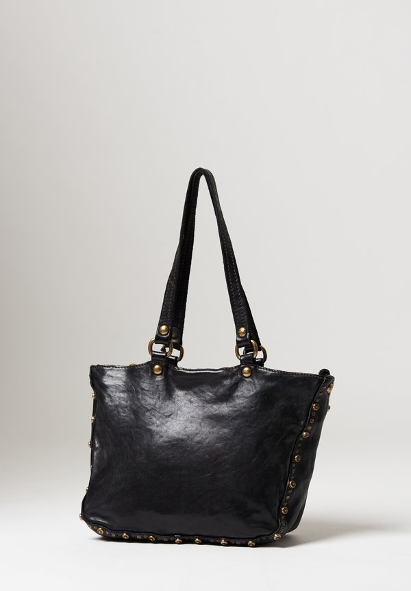 Campomaggi Studded Diaspro Bag in Black	