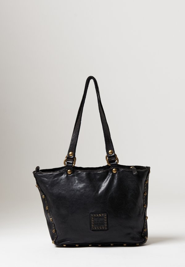Campomaggi Studded Diaspro Bag in Black	