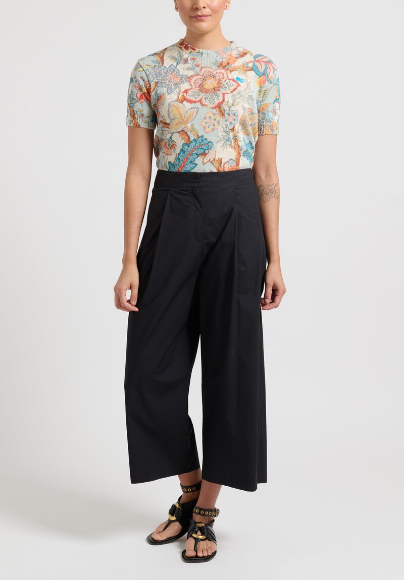 Etro Pleated Culottes in Black	