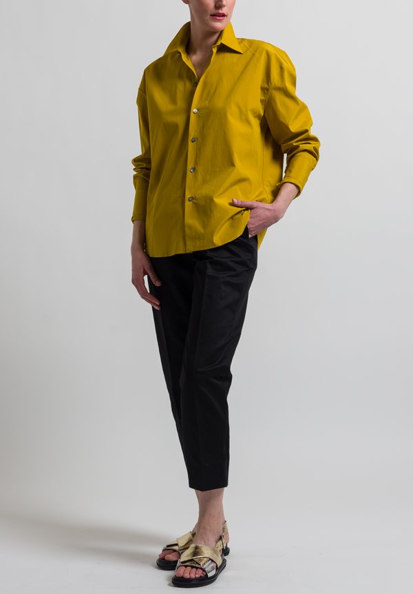 Marni Poplin Button-Down Shirt in Sunflower | Santa Fe Dry Goods . Workshop  . Wild Life