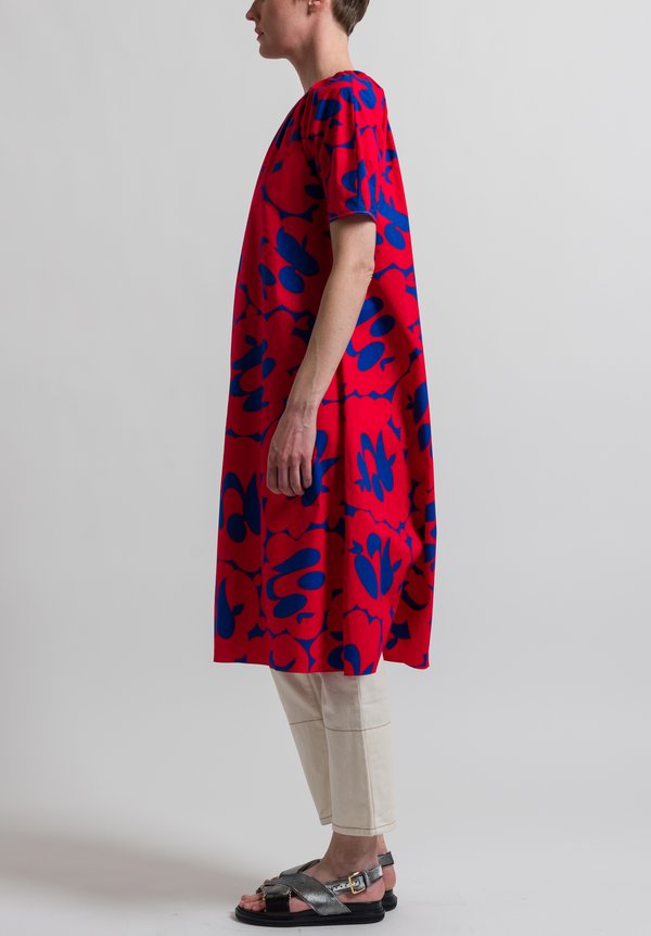 Marni Belou Print Dress in Red	
