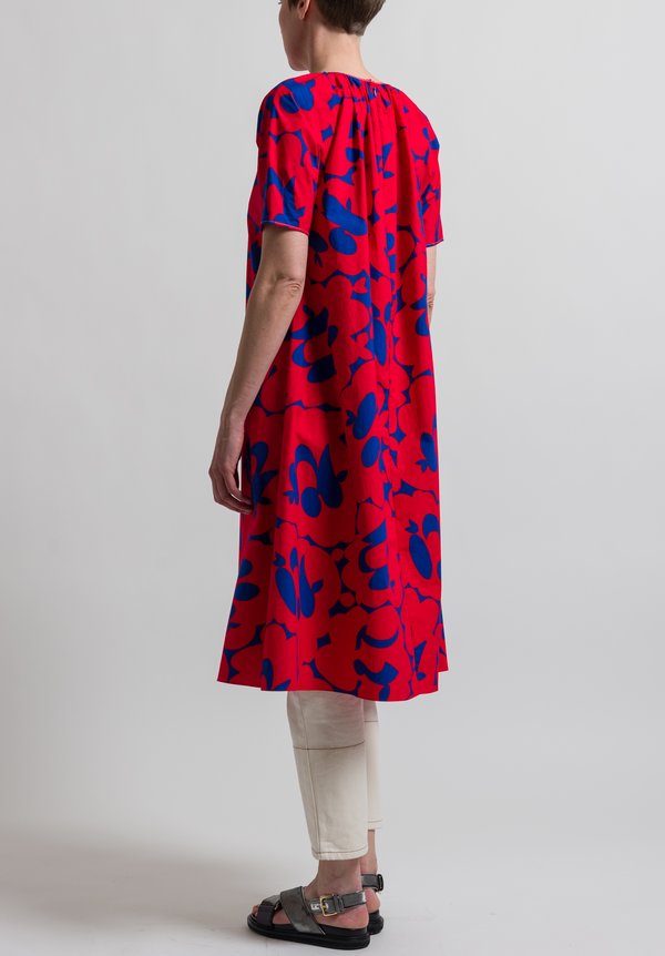Marni Belou Print Dress in Red	