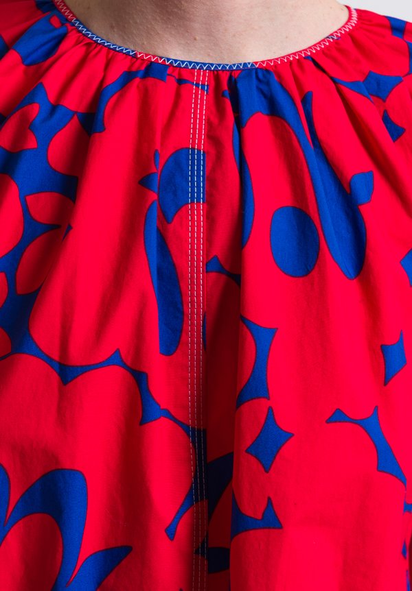 Marni Belou Print Dress in Red	