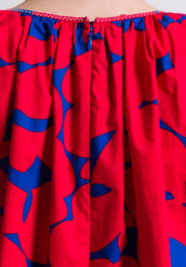 Marni Belou Print Dress in Red	