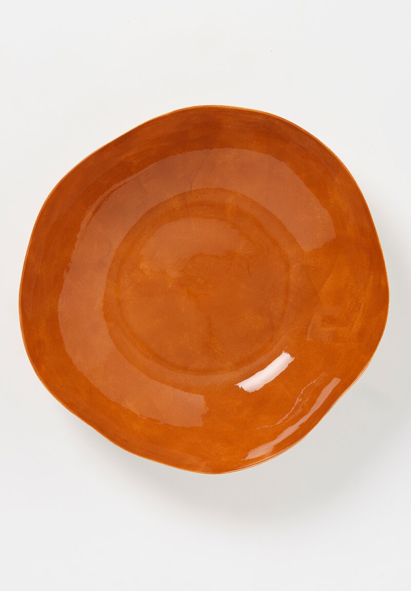 Bertozzi Large Porcelain Serving Bowl in Orange	