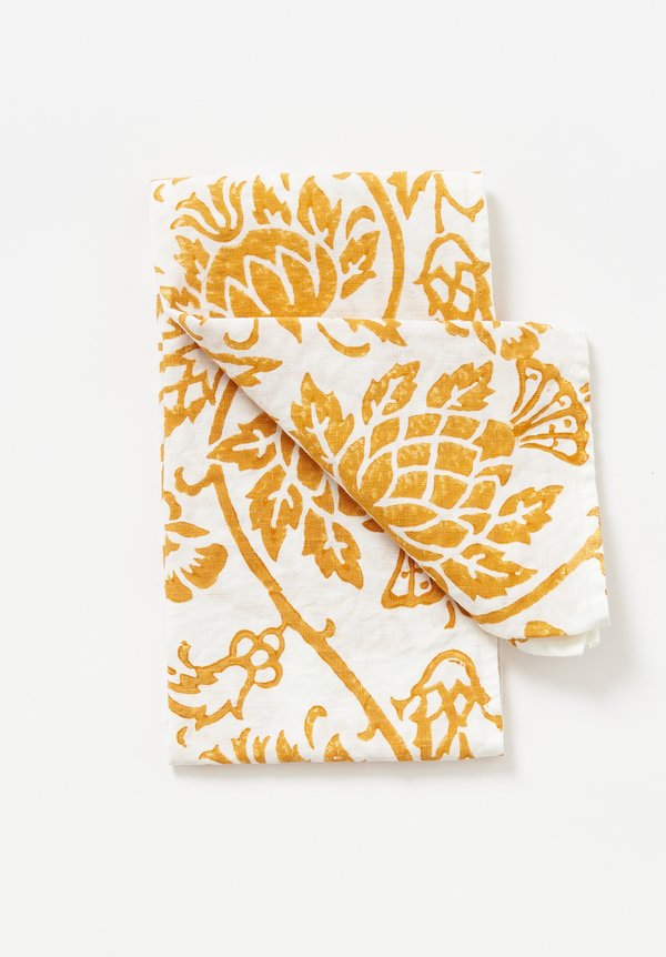 Bertozzi Handmade Linen Kitchen Towel in Orange