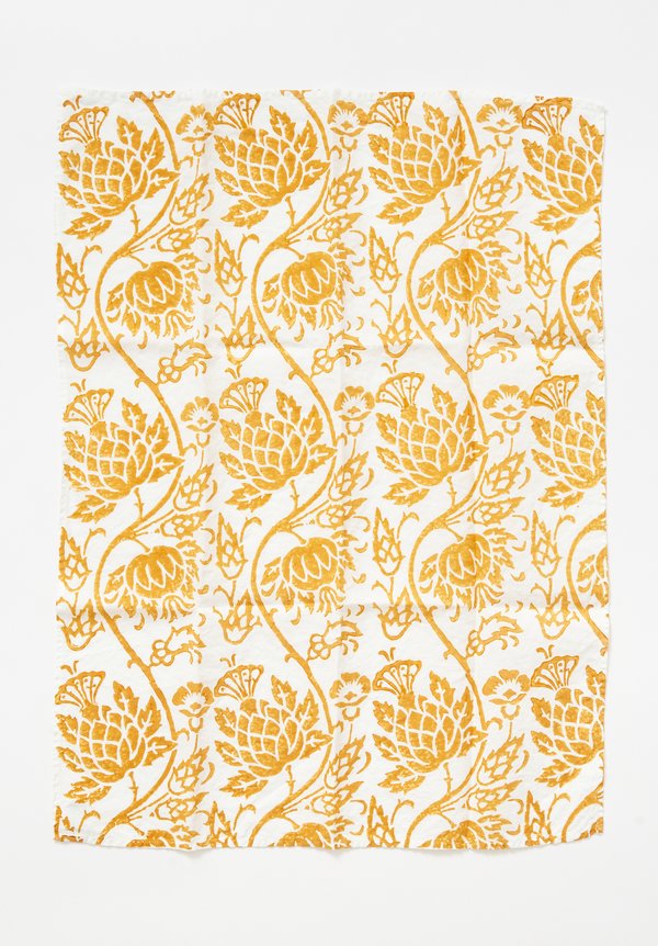 Bertozzi Handmade Linen Kitchen Towel in Orange