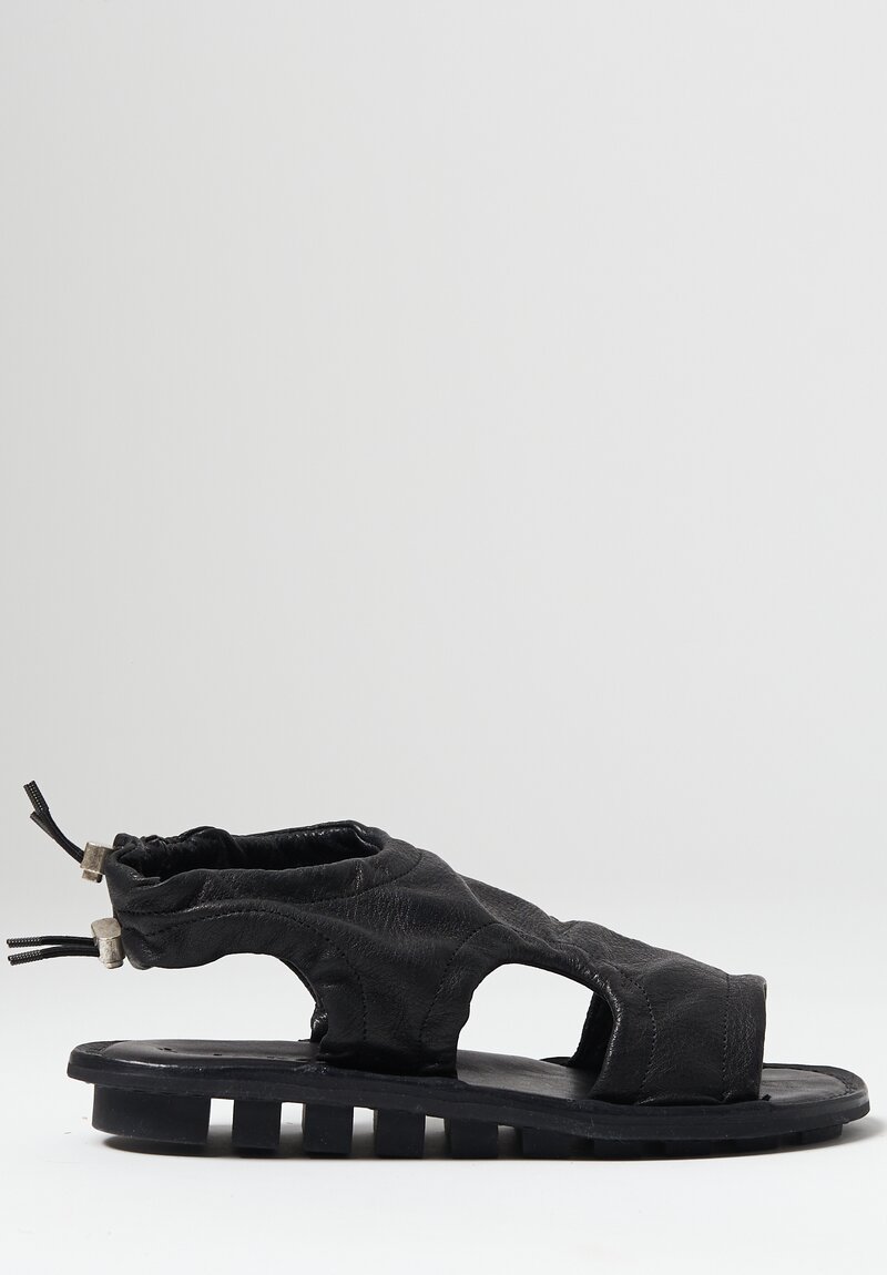 Trippen Crinkle Shoe in Black