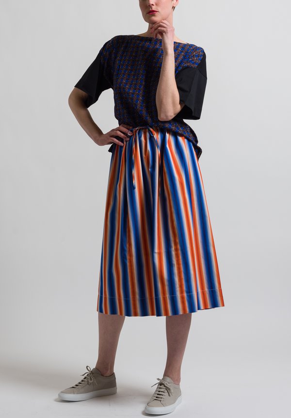 Marni Degrade Stripe Skirt in Alkekengi	