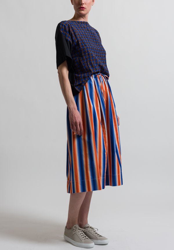 Marni Degrade Stripe Skirt in Alkekengi	