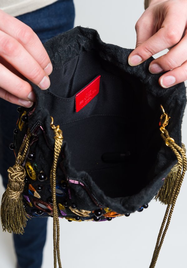 Cross body bags Etro - Vela mini leather shoulder bag - 1P0552192651