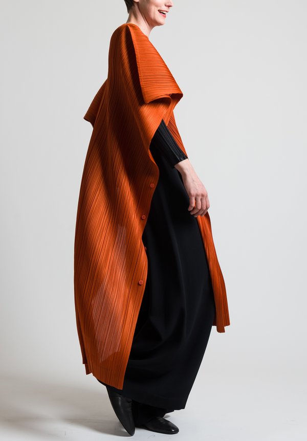 PLEATS PLEASE ISSEY MIYAKE Polyester Orange Shoulder Bag Women Used F/S  Japan
