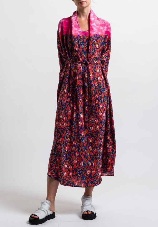 Anntian Shawl Dress in Print Y	